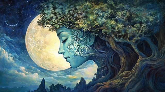 Ai Generiert, Magischer Baum, Spirituell