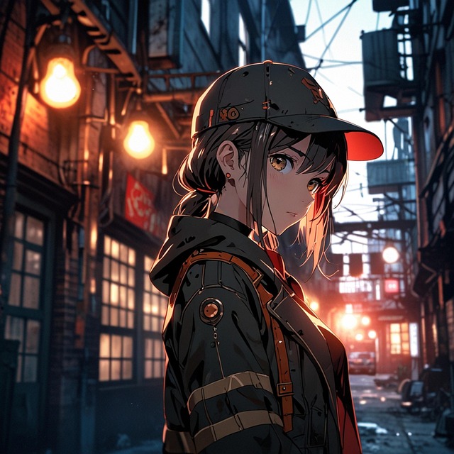 Free ai generated girl mechanic illustration