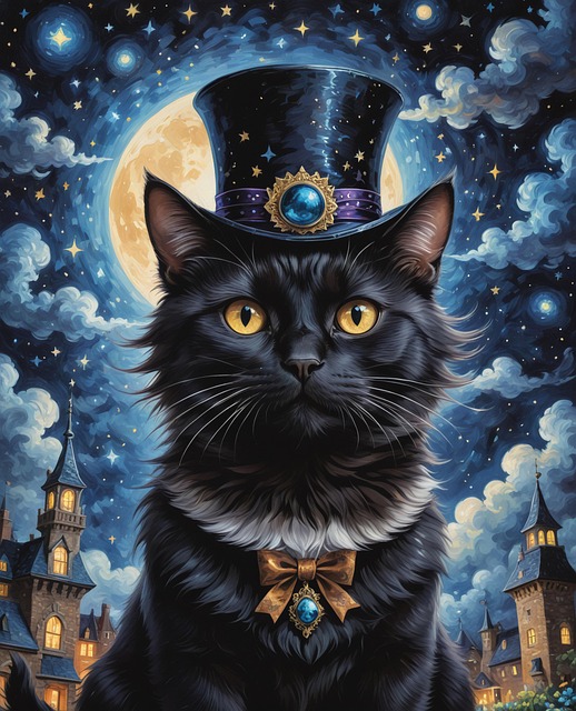 Free ai generated cat cap illustration