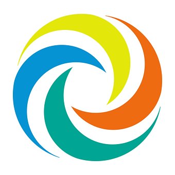 Free Circular Logo Colorful Swirl Logo photo and picture