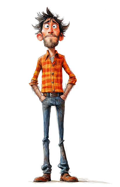 Free ai generated man portrait illustration