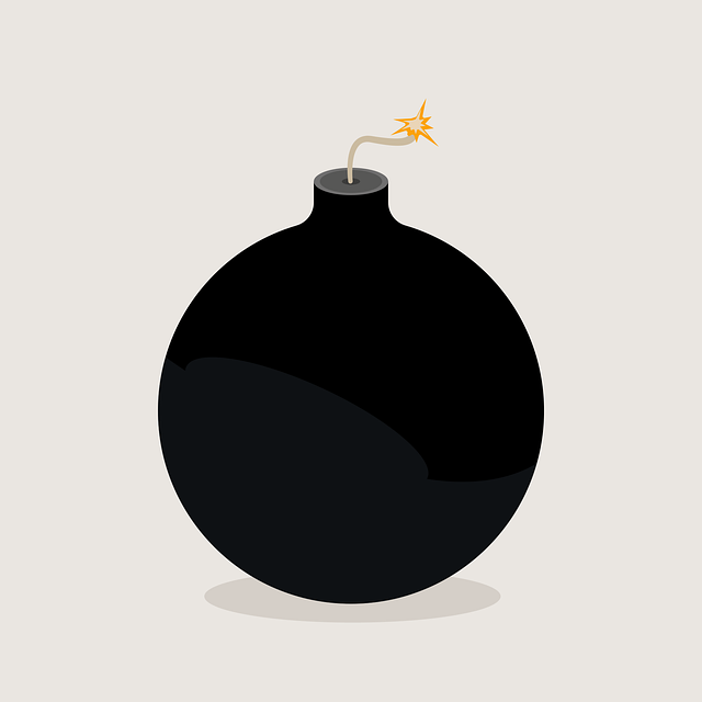 Free bomb explosion dynamite vector