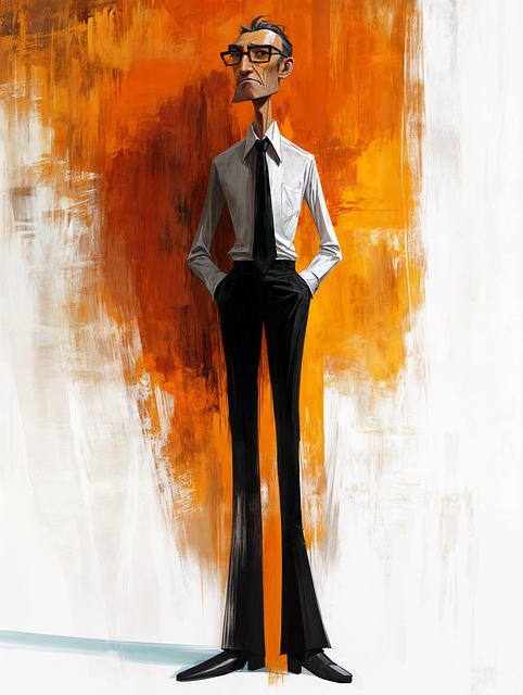 Free ai generated suit man illustration