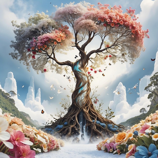 Download free HD stock image of Ai Generated Leaves Free ai generated leaves multicoloured illustration