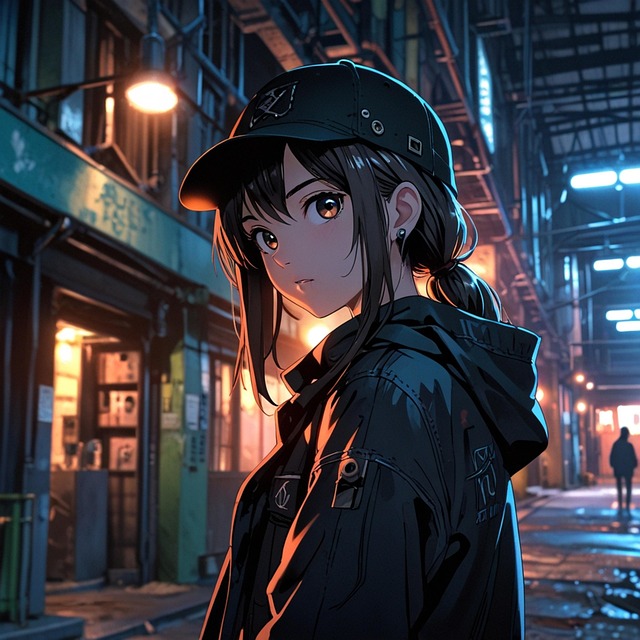 Free ai generated girl mechanic illustration