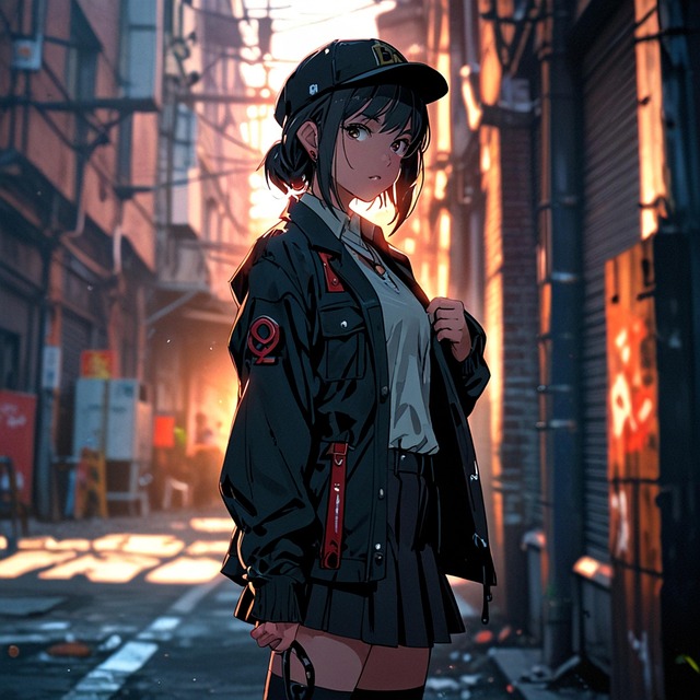 Free ai generated girl mechanic illustration