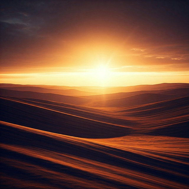 Free desert dunes hills illustration