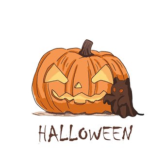 Halloween, Græskar, Festival, Tegneserie