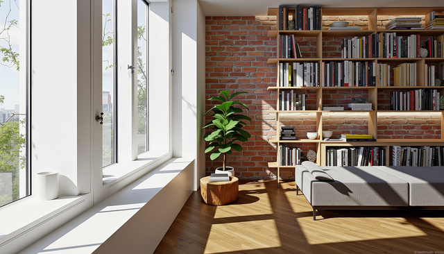 Free Bookshelf Modern illustration and picture