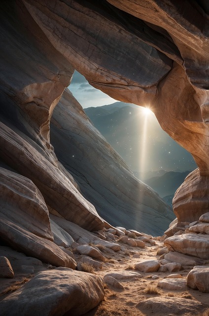 Download free HD stock image of Ai Generated Cave Free ai generated cave path illustration