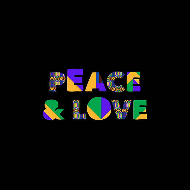 Free Peace Love illustration and picture
