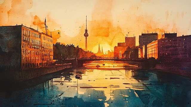Free cityscape urban buildings illustration