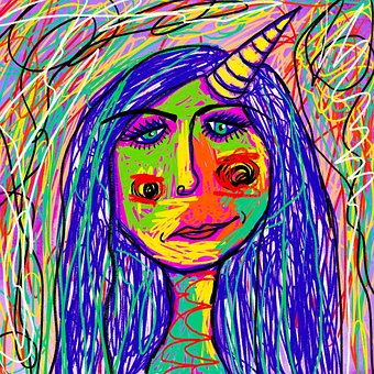 Einhorn, Horn, Magie, Magisch, Abstrakt