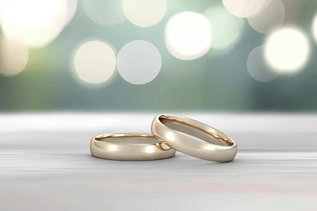 Free ai generated rings wedding illustration