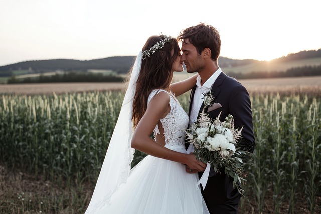 Free ai generated wedding romantic illustration