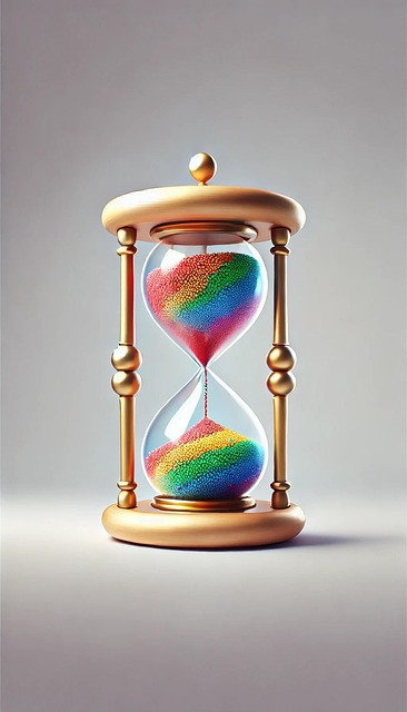 Sanduhr, Farbe, Bunt, Zeit, Uhr, Std