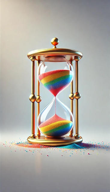Sanduhr, Farbe, Bunt, Zeit, Uhr, Std