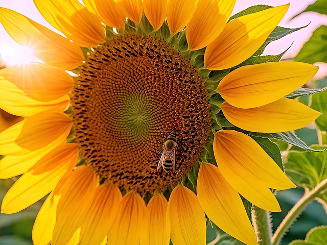 Solsikke, Blomst, Natur, Korn, Planter