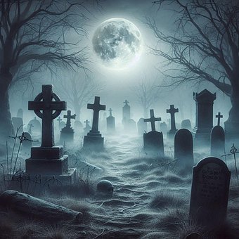 Free Cemetery Graveyard illustration and picture