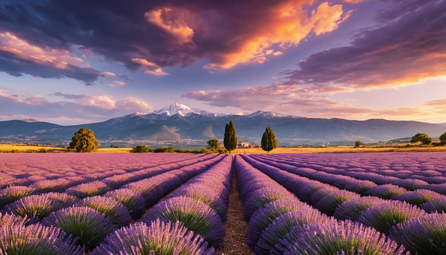Free ai generated lavender flowers illustration