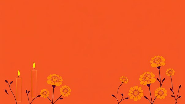 Dia De Morte, Mexicano, México, Laranja