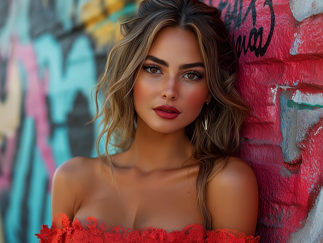Free ai generated woman traditional fashion illustration