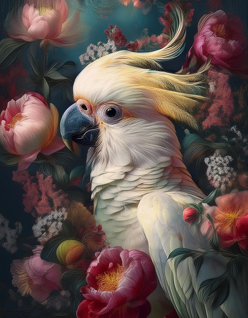 Download free HD stock image of Ai Generated Parrot Free ai generated parrot bird illustration