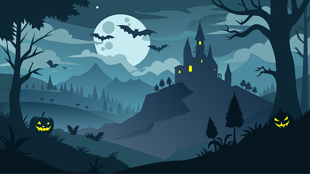 Download free HD stock image of Ai Generated Nature Free ai generated nature haunted castle vector