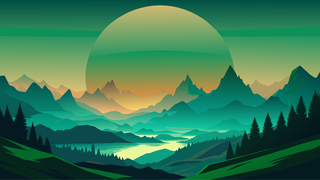 Free ai generated planet landscape vector