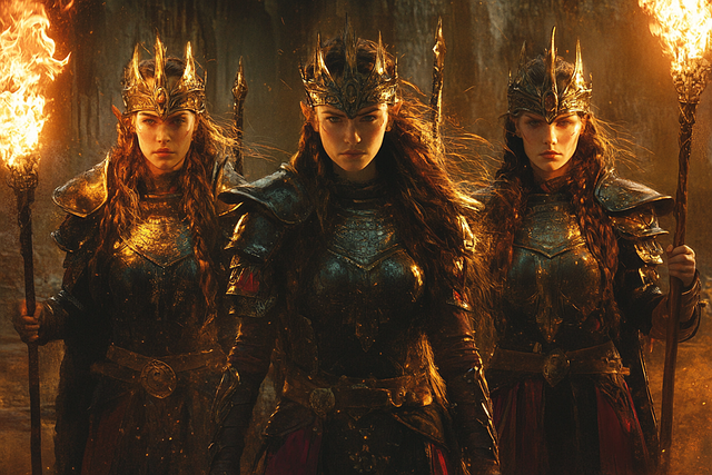 Free ai generated women valkyrie illustration