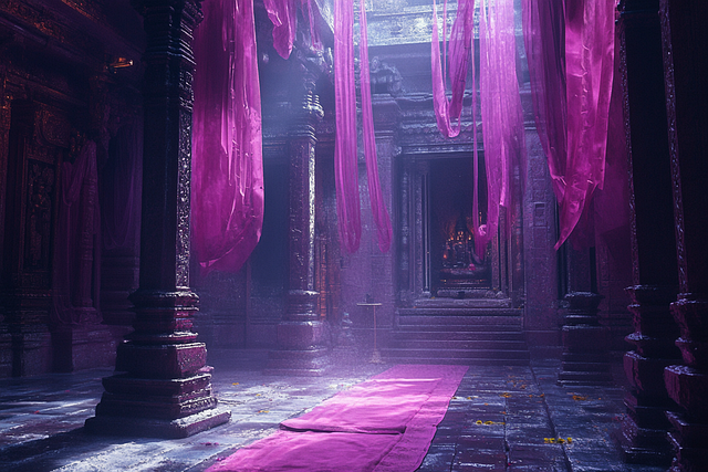 Download free HD stock image of Ai Generated Temple Free ai generated temple interior illustration