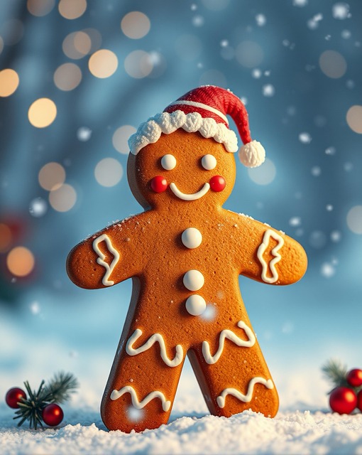 Download free HD stock image of Ai Generated Christmas Free ai generated christmas gingerbread illustration