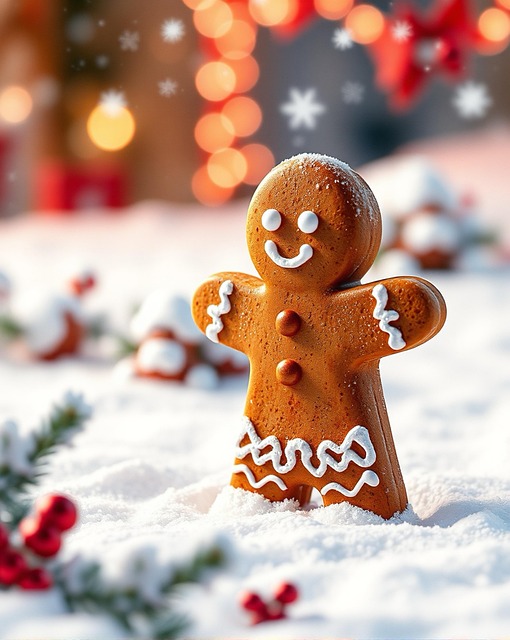 Free ai generated gingerbread man gingerbread illustration
