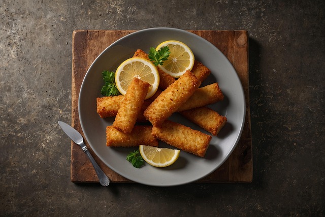 Free ai generated fish sticks food illustration