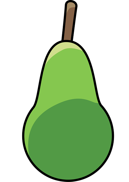 Free Cartoon Pear vector and picture