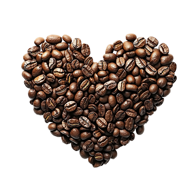Ai Generiert, Kaffeebohnen, Herzform