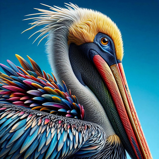 Free ai generated pelican bird illustration