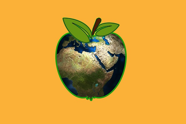 Free apple earth nature illustration