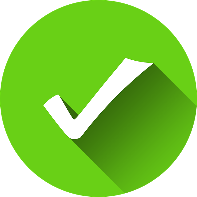 Free tick check correct illustration