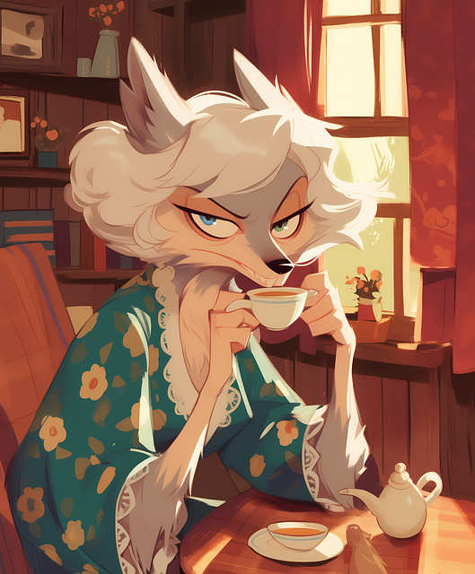 Free ai generated werewolf grandmother illustration
