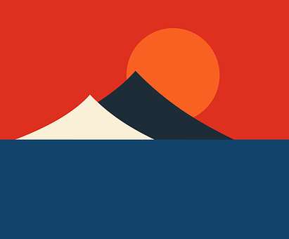 Free Sunrise Mountain illustration and picture