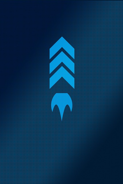 Free rocket start minimalistic illustration