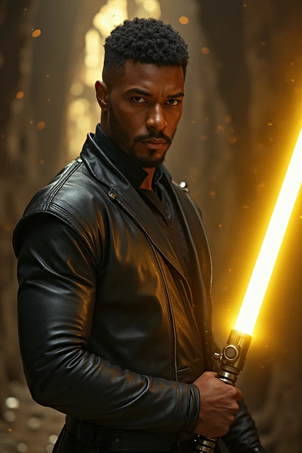 Free ai generated jedi knight illustration