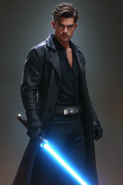 Free ai generated jedi knight illustration