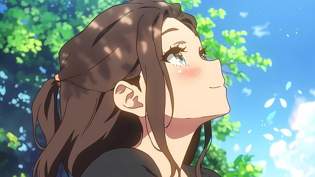 Anime, Mädchen, Karikatur