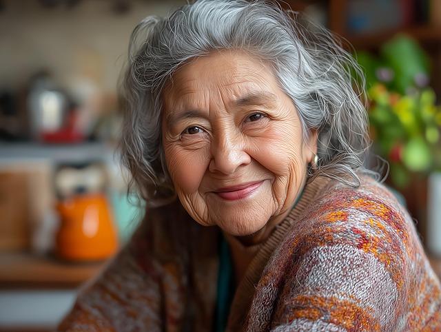 Free ai generated elderly woman senior portrait illustration