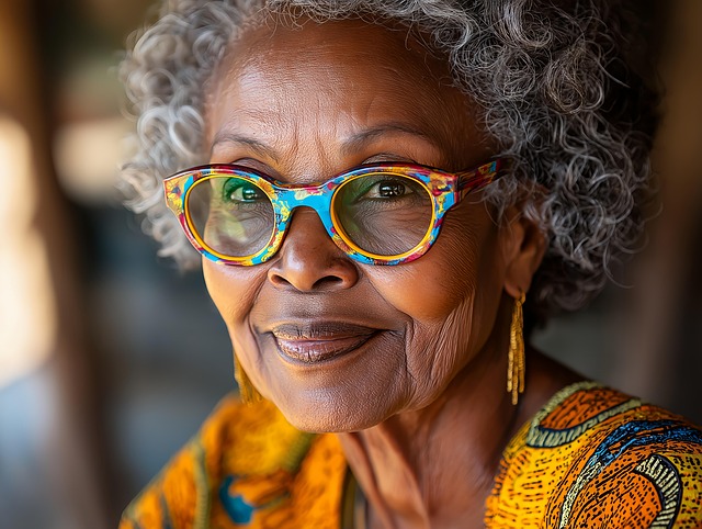 Free ai generated elderly woman senior portrait illustration