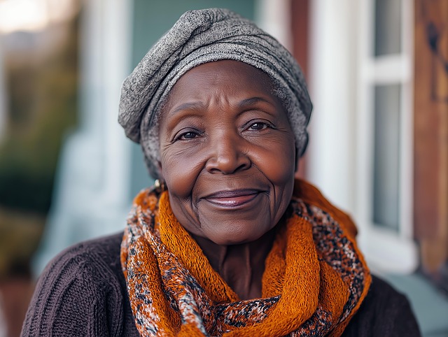 Free ai generated elderly woman senior portrait illustration