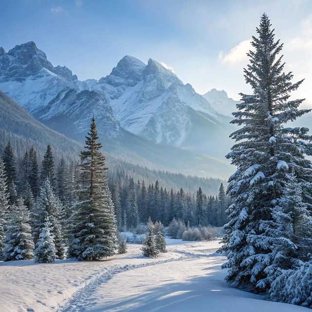 Free Snow Mountains illustration and picture