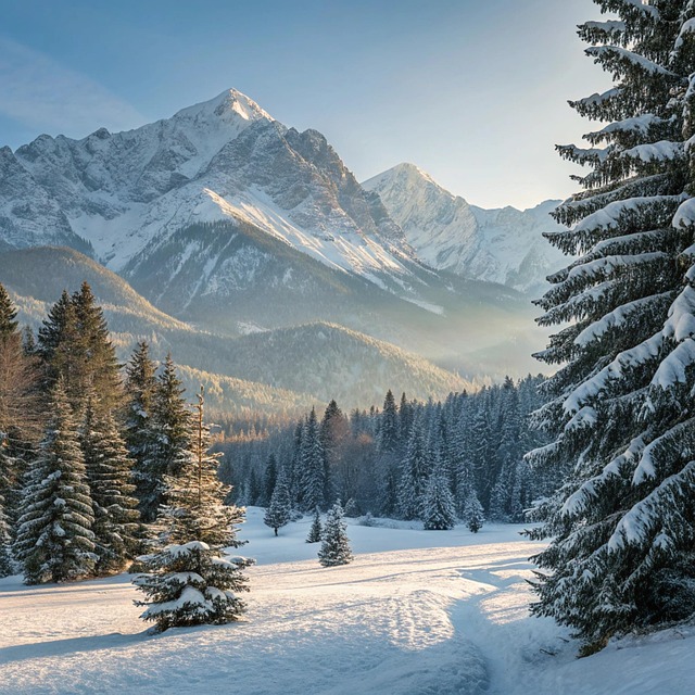 Free Snow Mountains illustration and picture